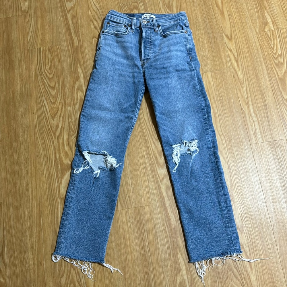 Re/Done 70s Stove Pipe Jeans